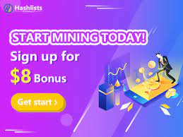 Register and get an $8 bonus at Hashlists, one of the best cloud mining of 2022