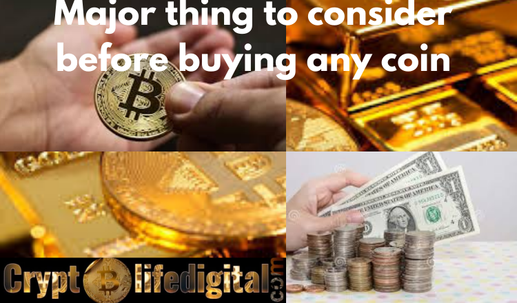 Major Things To Consider Before Buying Any Coin